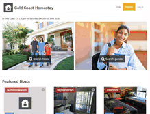Tablet Screenshot of goldcoasthomestay.org